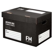 FM ARCHIVE BOX W384 X H284 X D262MM BLACK