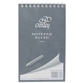 CROXLEY NOTEBOOK RULED TOP OPENING SPIRAL BOUND W100 X L165MM 50 LEAF