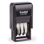 TRODAT PRINTY 4850L2 STAMP DATE WITH PAID 38MM WITH REDBLUE TWIN INK PAD