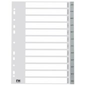 FM PP DIVIDER JANDEC TAB A4 GREY