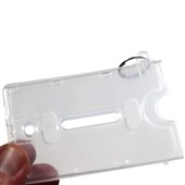 LICENCE HOLDER PLASTIC WITH KEY RING