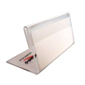 DEFLECTO SIGN HOLDER SLANTED CARD HOLDER W82 X H45MM CLEAR