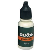 DIXON PREINKED STAMP REFILL INK 15ML BLACK