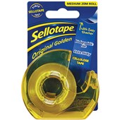 SELLOTAPE CELLULOSE TAPE ON DISPENSER W19MM X L20M CLEAR