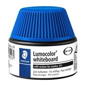 STAEDTLER 488 LUMOCOLOR WHITEBOARD MARKER PEN REFILL POT 30ML BLUE