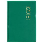 COLLINS DIARY POCKET A653P W72 X L122MM GREEN WEEK TO VIEW EVEN YEAR