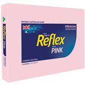 REFLEX COLOURS A3 COPY PAPER 80GSM PINK PACK 500 SHEETS