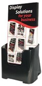 DEFLECTO BROCHURE HOLDER RECYCLED 1TIER DL BLACK
