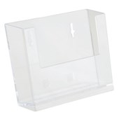 DEFLECTO BROCHURE HOLDER A6 1 TIER WALL MOUNT CLEAR