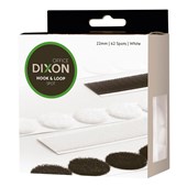 DIXON HOOK AND LOOP SPOTS 22MM WHITE BOX 62