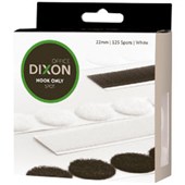 DIXON HOOK AND LOOP SPOTS HOOK ONLY 22MM WHITE BOX 125