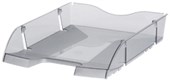 HELIT DOCUMENT TRAY TRANSLUCENT GREY