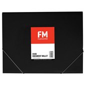 FM VIVID DOCUMENT WALLET A4 CAT BLACK