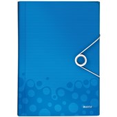 LEITZ WOW CONCERTINA FILE POLYPROPYLENE 200 SHEET A4 BLUE