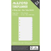 MILFORD TIMEPLANNER ORGANISER REFILL 6 RING JANDEC TABS